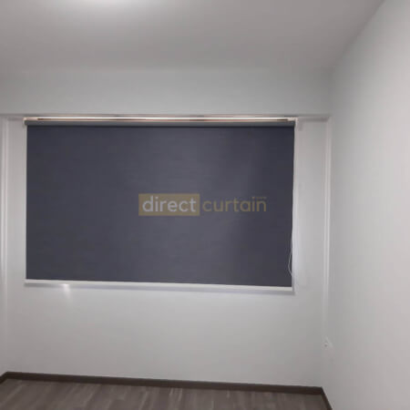 Blackout Roller Blind Singapore - Denim Blue Grey