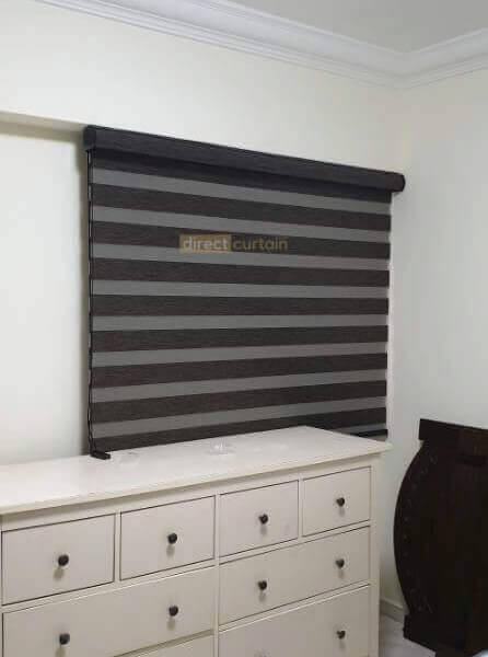 Korean-Zebra-Combi-Blind-–-Blackout-Oxford-Black-Brown-study-room