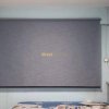 Blackout Roller Blind Oxford Denim Blue Grey