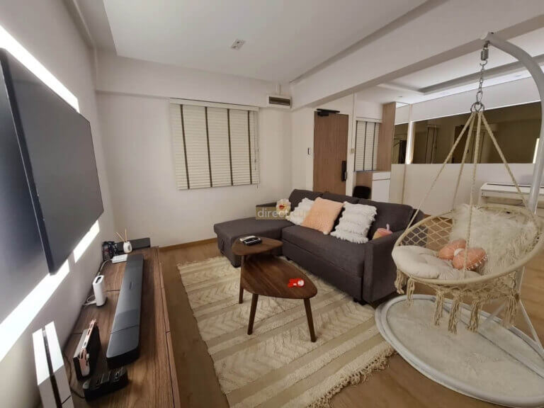Venetian Blinds - Mist colour in a beautiful living room Ang Mo Kio Singapore