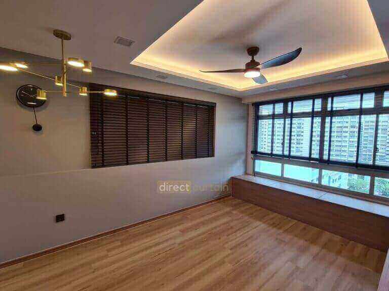 venetian blinds in punggol singapore living room