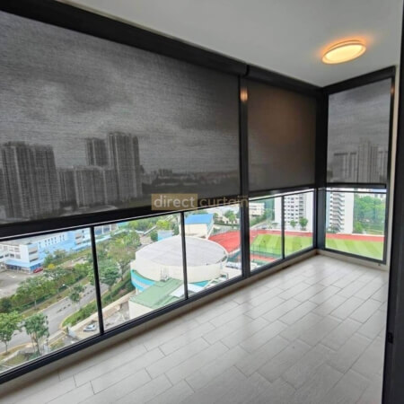 Zip-Track-Blind-Singapore-in-Balcony-area