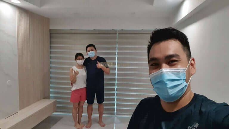 black-out combi blinds with happy customers