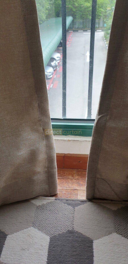 Semi-Sheer Curtain - Sand Beige 1