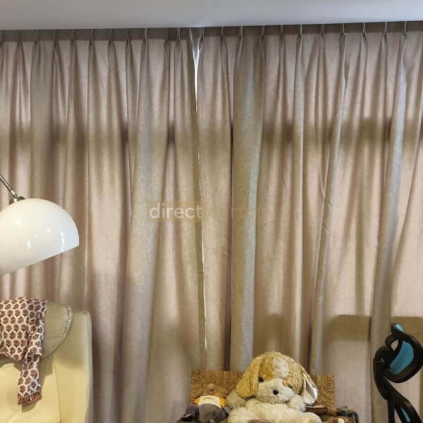 Semi-Sheer Curtain - Sand Beige