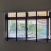 1 loop snow white venetian blinds with black tape