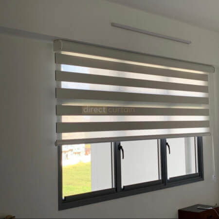 Korean Day and night Combi Blind – Blackout White