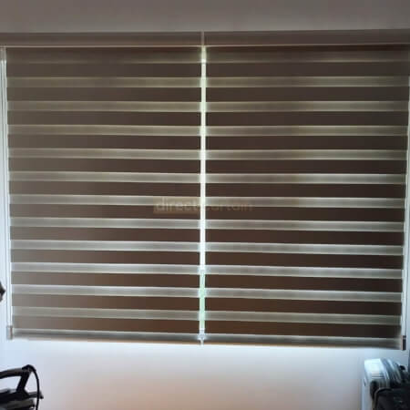 Korean Rainbow Combi Blind – Blackout Ivory