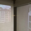 SHYZIP Blind - Grey Frame - 1% Openness Granite Fabric - Close-up