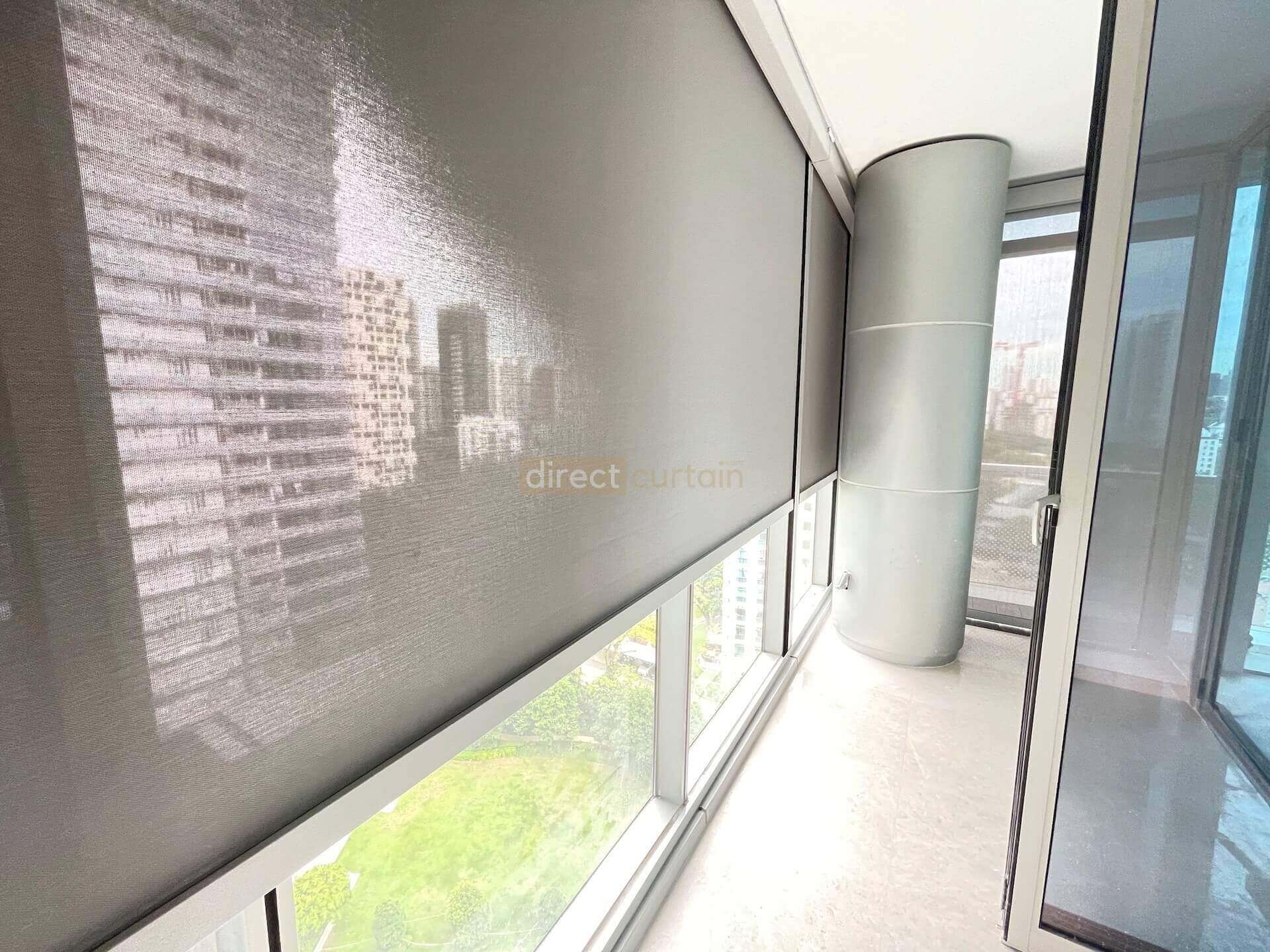 SHY ZIP installed in outdoor balcony in Gramercy Park Condo Angle Shot