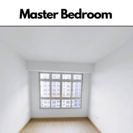HDB BTO Curtain Package Floorplan - 3 Room - Master Bedroom