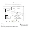 HDB BTO Curtain Package Floorplan - 3 Room Type 1H