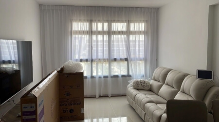 HDB BTO Curtain Package - Kim Keat Beacon - 4 Room - Living Room